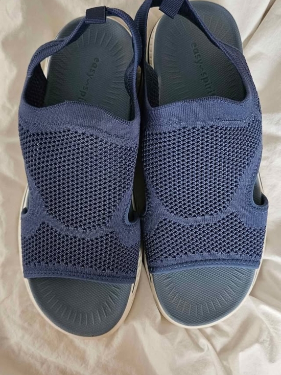 Easy Spirit Shoes - Easy Spirit Women’s Navy Knit Sandals Alma 2: 9W